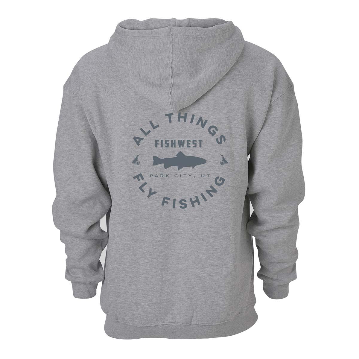 Fishwest Logo Benchmark Hoody Men's in Premium Heather